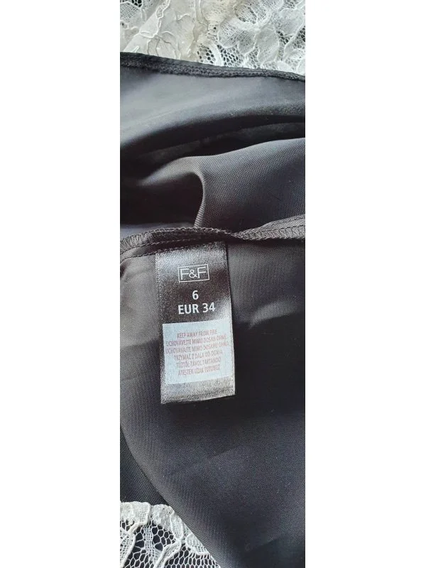 Rochie de seară F&F UK 6 | Crem, Midi, Poliester - Image 8