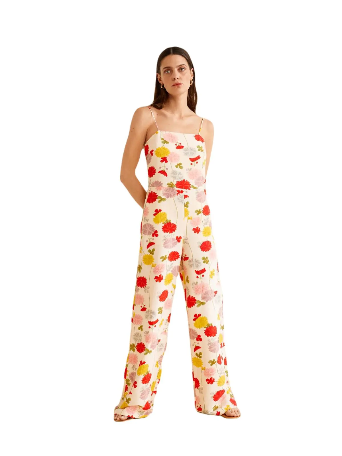 Salopetă Lungă Mango XS | Multicolor, Vâscoză