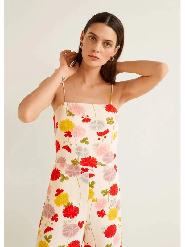 Salopetă Mango XS | Multicolor, Lungă, Vâscoză - Image 4