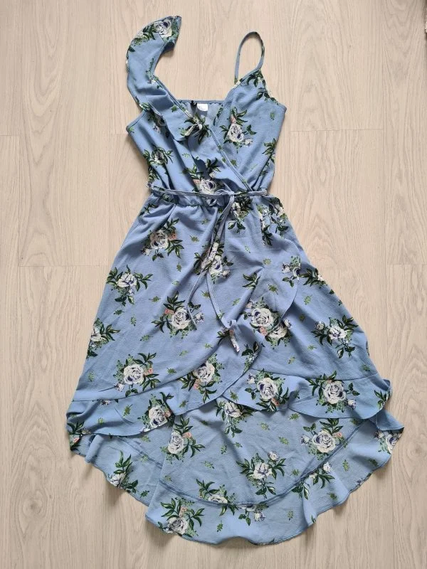 Rochie casual H&M EU 34 | Bleu, Midi, Poliester - Image 4