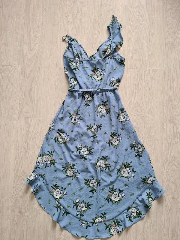 Rochie casual H&M EU 34 | Bleu, Midi, Poliester - Image 6
