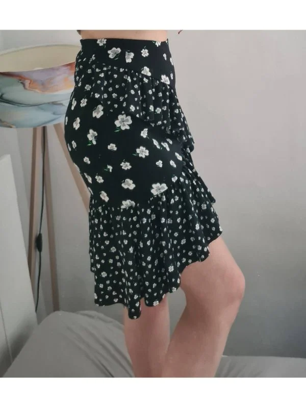 Fustă H&M EU 34 | Negru, Mini, Poliester - Image 3