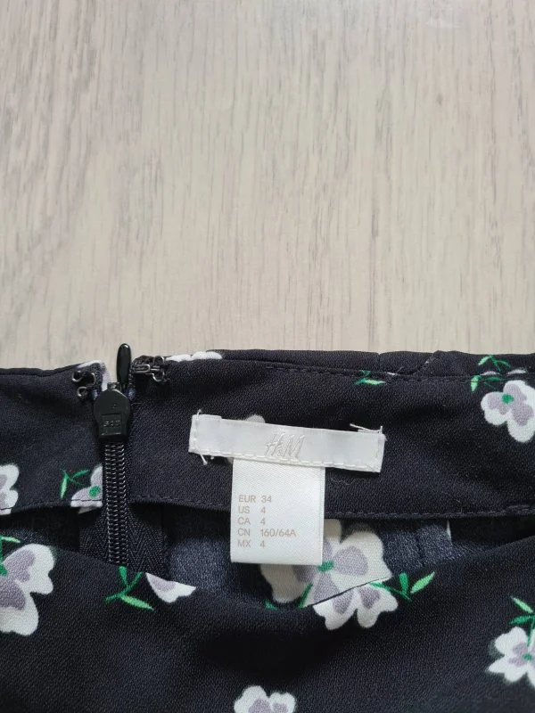 Fustă H&M EU 34 | Negru, Mini, Poliester - Image 6