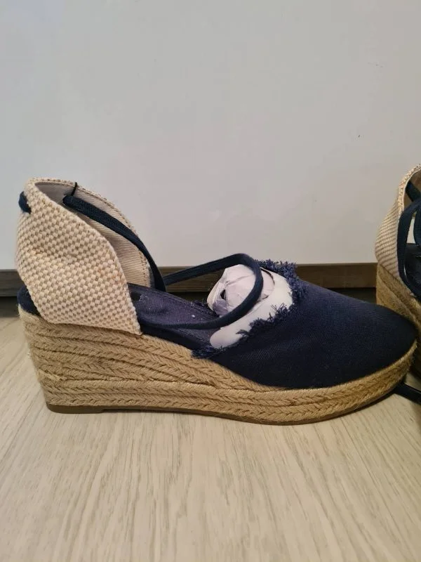 Espadrile Mango EU 39 | Albastru, Pânză - Image 4
