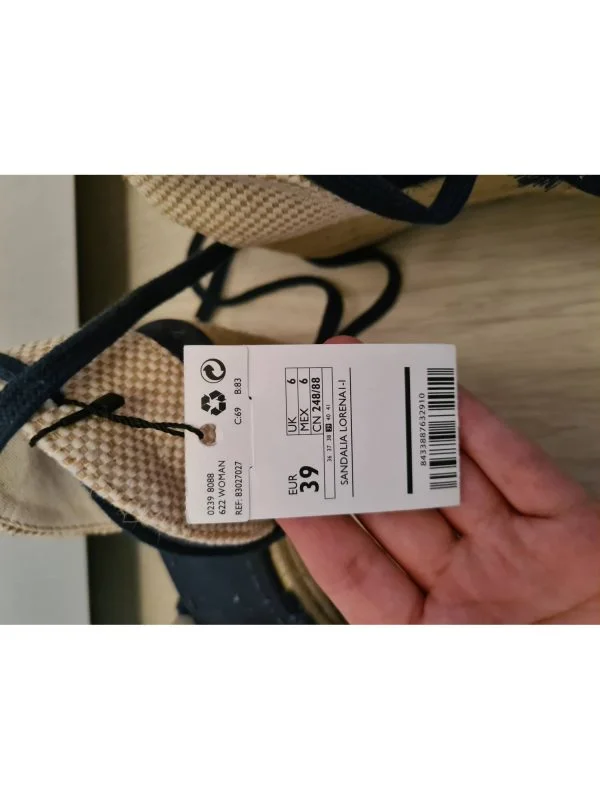 Espadrile Mango EU 39 | Albastru, Pânză - Image 6