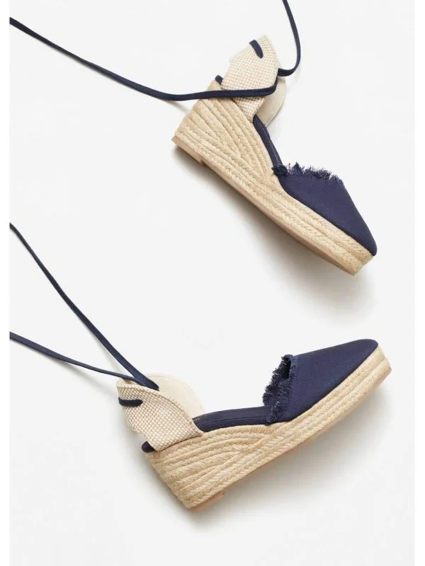 Espadrile Mango EU 39 | Albastru, Pânză - Image 2