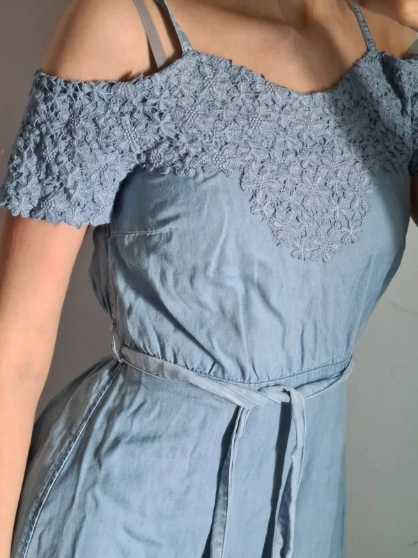 Rochie casual River Island EU 34 | Bleu, Midi - Image 3