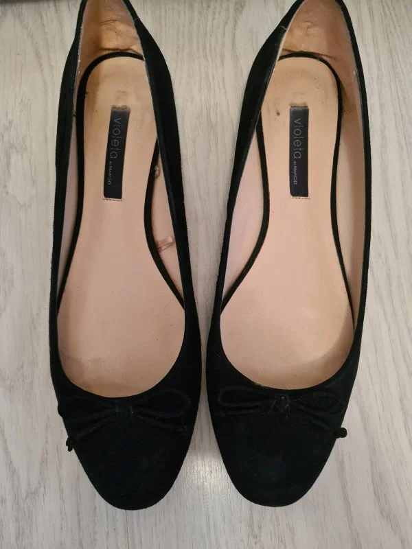 Balerini Mango EU 39 | Negru, Piele naturală - Image 2