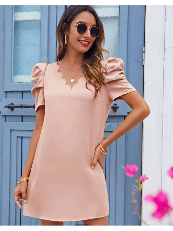 Rochie de seară Shein M | Crem, Mini, Poliester - Image 5