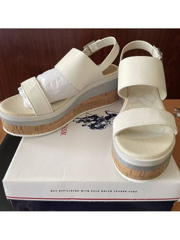 Sandale U.S. Polo Assn. EU 40 | Ivoire, Poliuretan - Image 3