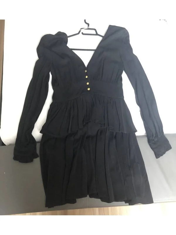Rochie casual Poema XS | Negru, Mini - Image 2
