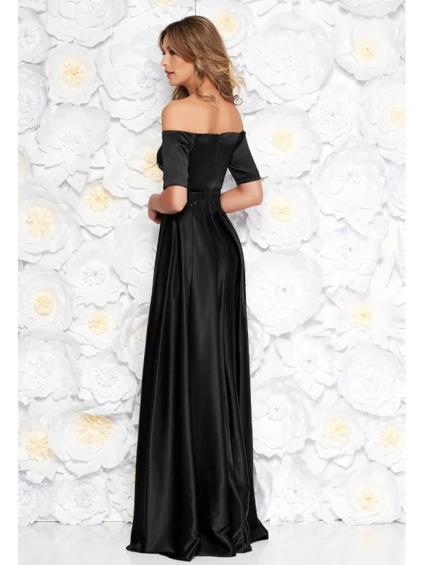 Rochie de seară STARSHINERS S | Negru, Maxi - Image 2