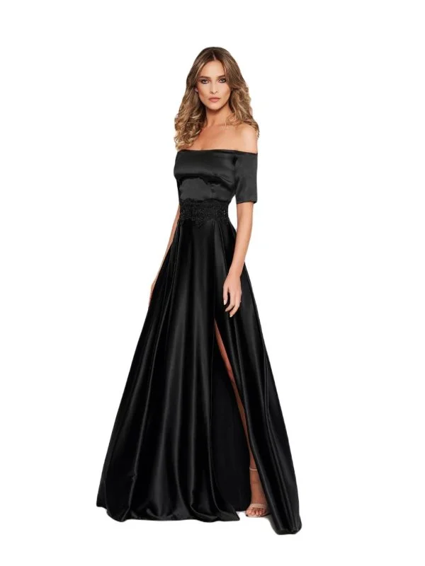 Rochie de seară STARSHINERS S | Negru, Maxi