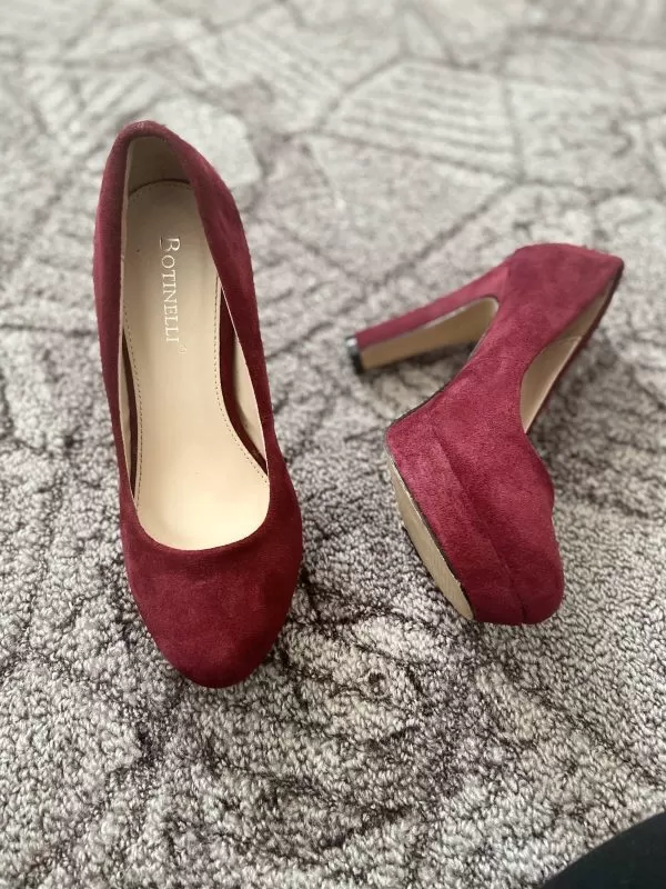Pantofi cu toc înalt BOTINELLI EU 36 | Burgundy - Image 5