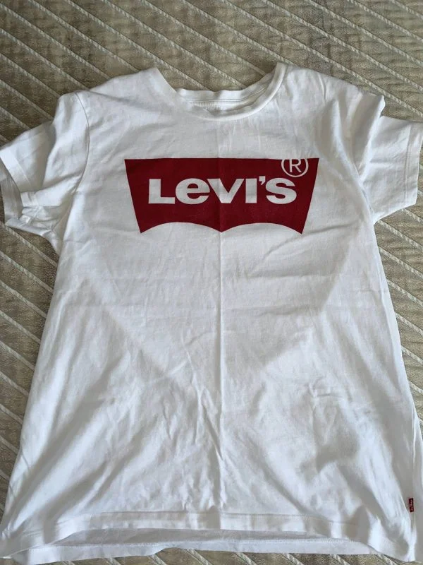 Top Levi's M | Alb, Normal, Bumbac - Image 2