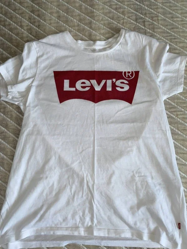 Top Levi's M | Alb, Normal, Bumbac - Image 5