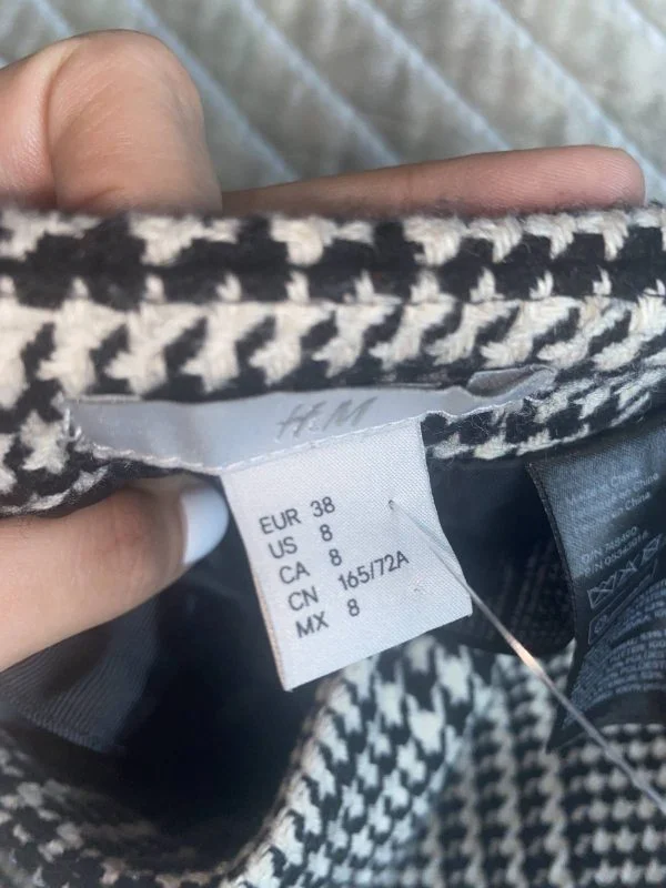 Fustă H&M S-M | Alb, Midi, Poliester - Image 4