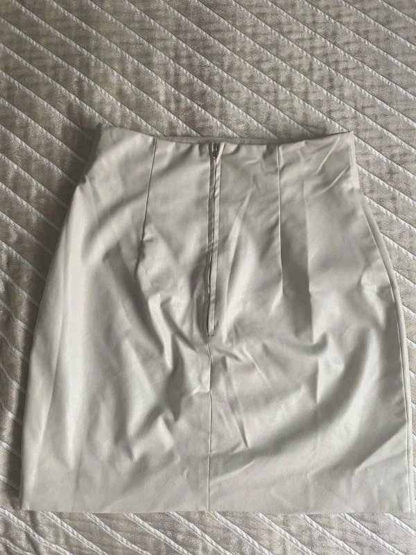 Fustă H&M S | Alb, Mini, Poliester - Image 3