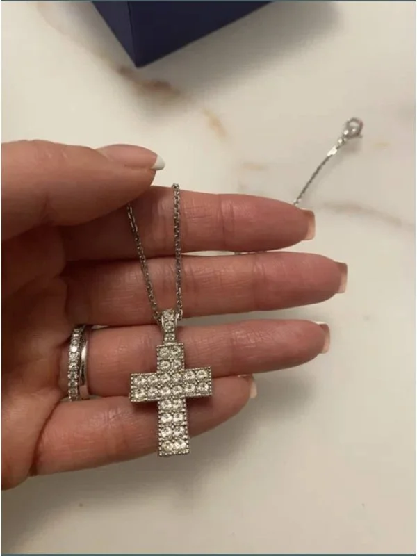 Lănțișor Swarovski | Alb - Image 4