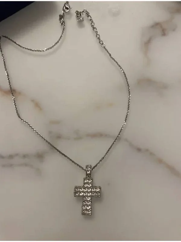 Lănțișor Swarovski | Alb - Image 3