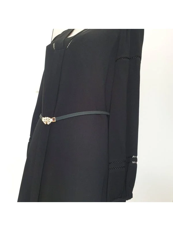 Rochie de seară Massimo Dutti EU 38 | Negru, Midi, Vâscoză - Image 6