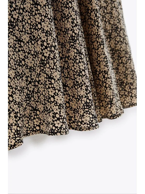Fustă Zara L | Bej, Midi - Image 3