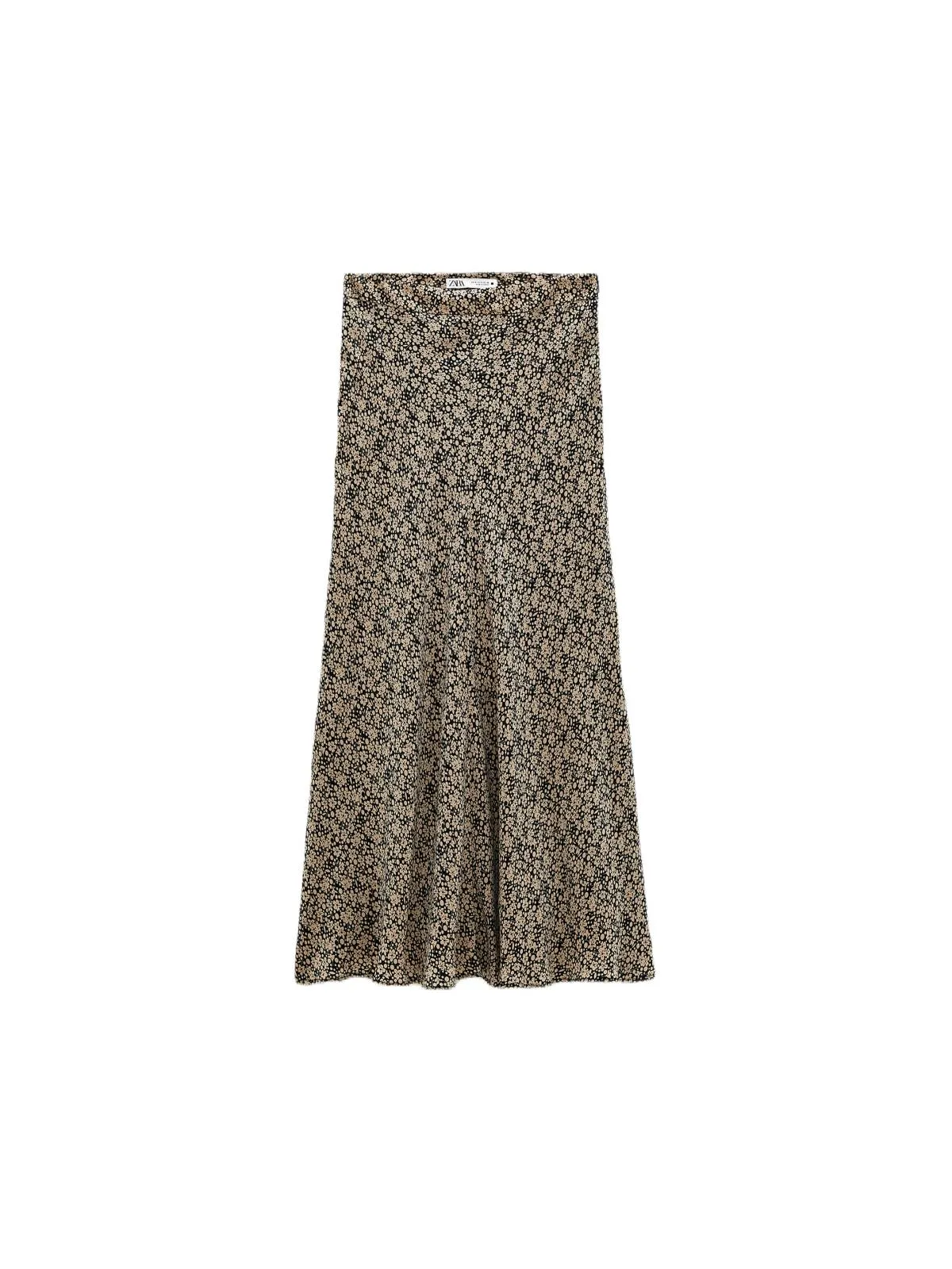Fustă Midi Zara L | Bej
