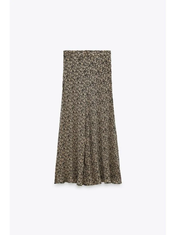 Fustă Zara L | Bej, Midi - Image 2