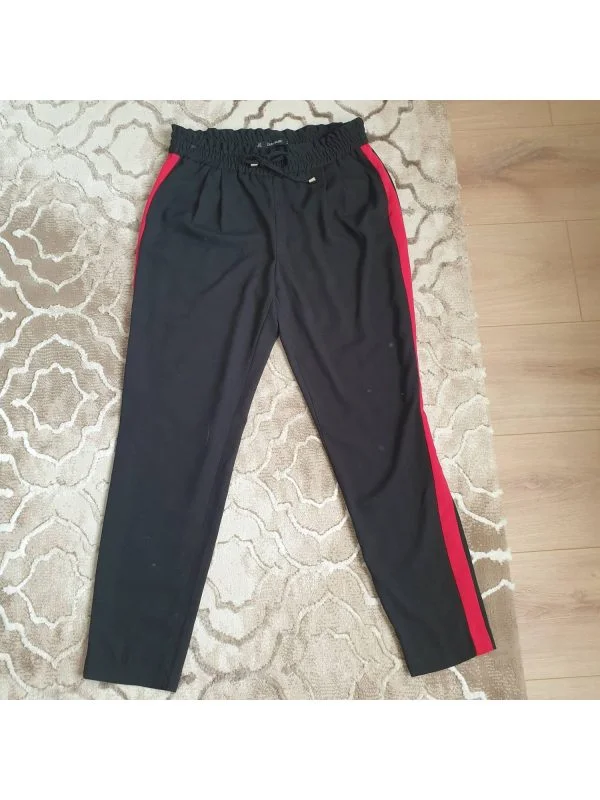 Pantaloni Zara S | Negru, Lungi, Poliester - Image 2