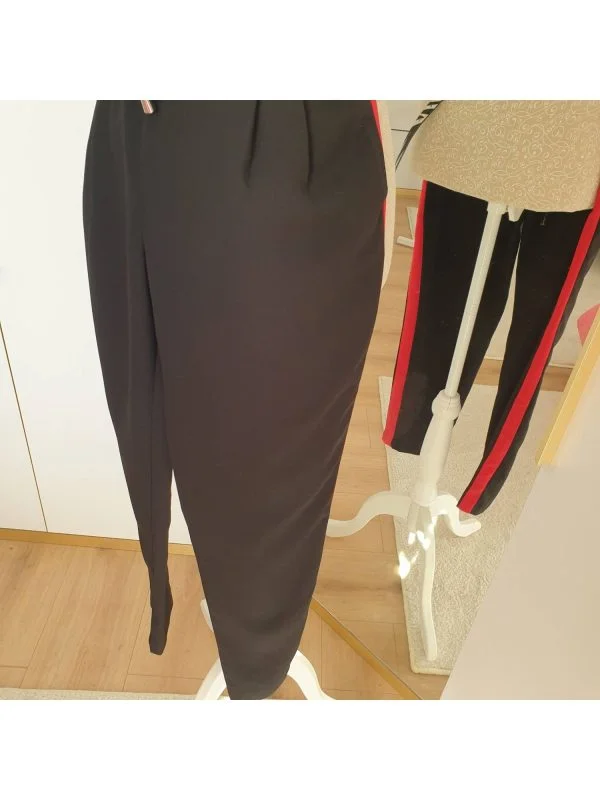 Pantaloni Zara S | Negru, Lungi, Poliester - Image 3
