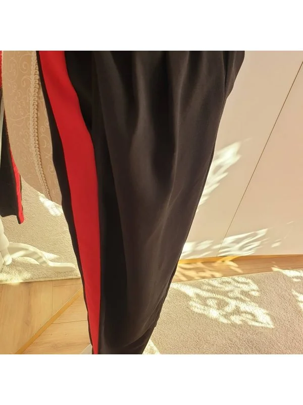 Pantaloni Zara S | Negru, Lungi, Poliester - Image 4