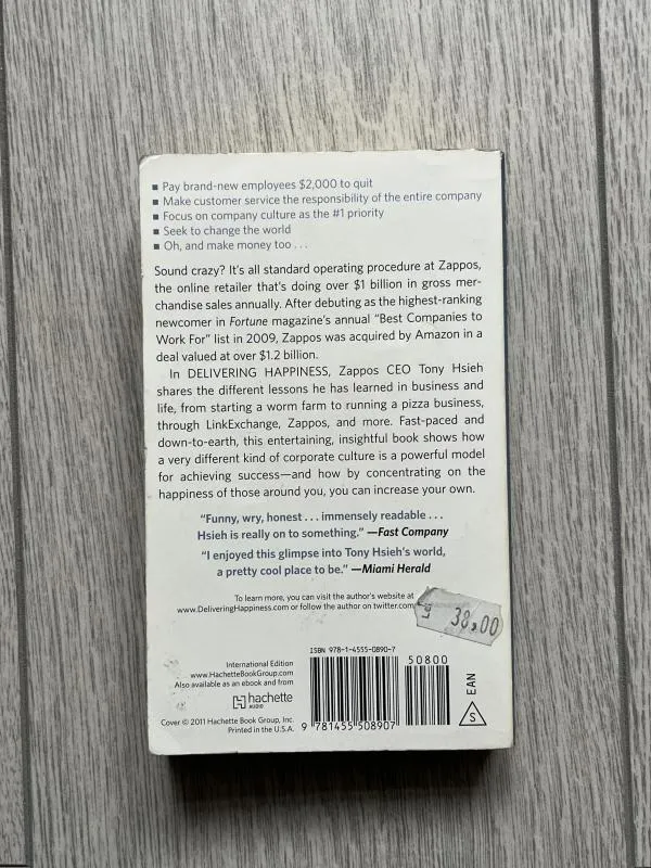 Delivering Happiness: A path to profits, passion and purpose - Tony Hsieh - Image 2