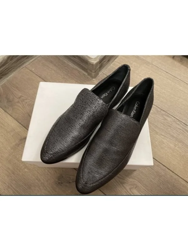 Mocasini Calvin Klein EU 37 | Gri, Piele naturală - Image 6