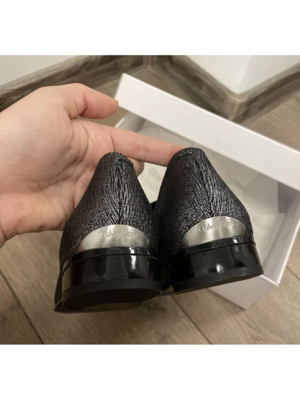 Mocasini Calvin Klein EU 37 | Gri, Piele naturală - Image 7