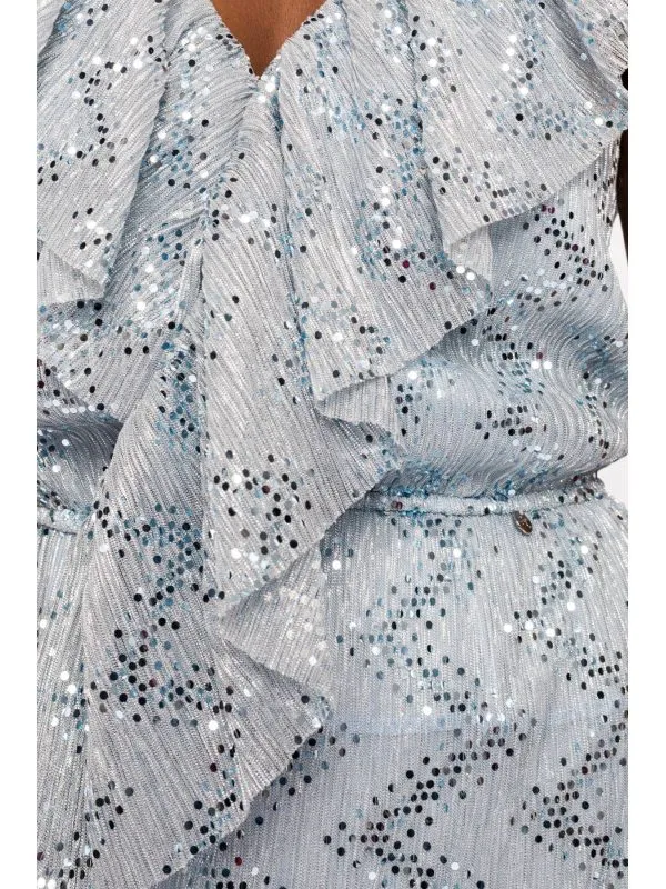 Rochie de seară Nissa M | Bleu, Maxi - Image 5