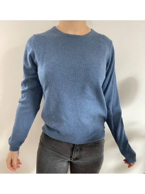 Pulover LOCHMERE PURE CASHMERE UK 12 | Albastru, Normal, Regular fit, Cașmir - Image 7