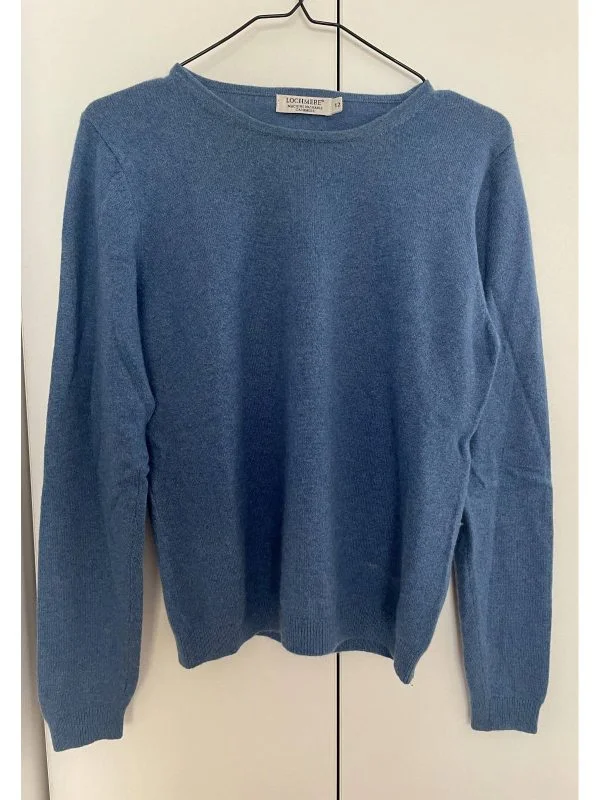 Pulover LOCHMERE PURE CASHMERE UK 12 | Albastru, Normal, Regular fit, Cașmir - Image 3