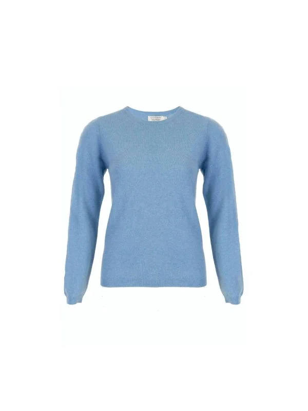 Pulover LOCHMERE PURE CASHMERE UK 12 | Albastru, Normal, Regular fit, Cașmir