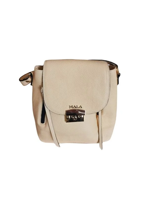 Geantă de mână MALA | Galben, Piele naturală