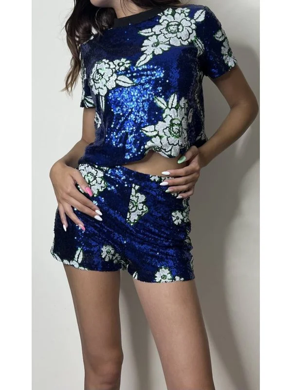 Bluză Bershka M | Albastru, Normal, Poliuretan - Image 2