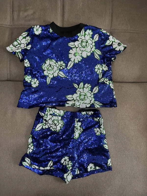 Bluză Bershka M | Albastru, Normal, Poliuretan - Image 5