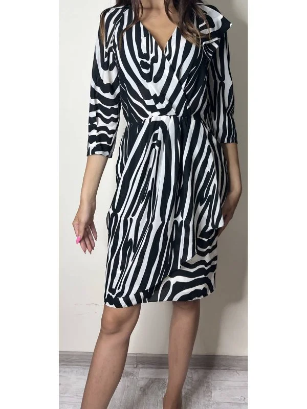 Rochie de seară ROMAN M | Alb, Midi - Image 5