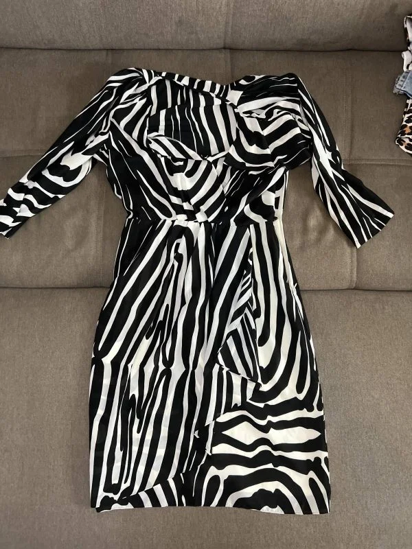 Rochie de seară ROMAN M | Alb, Midi - Image 3
