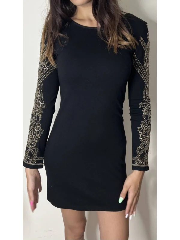 Rochie de seară IPEKYOL EU 38 | Negru, Midi - Image 5
