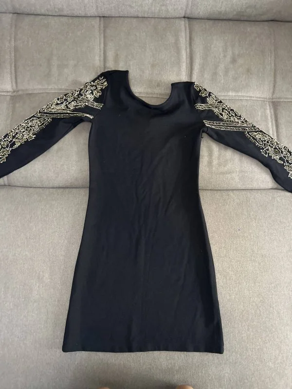 Rochie de seară IPEKYOL EU 38 | Negru, Midi - Image 2