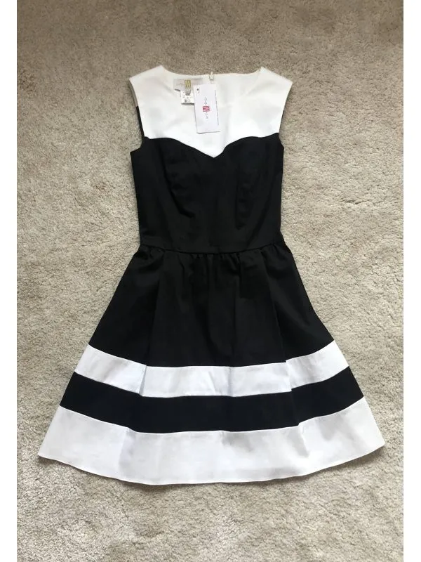 Rochie de seară ART’Z MODELL EU 34 | Negru, Mini, Bumbac - Image 3