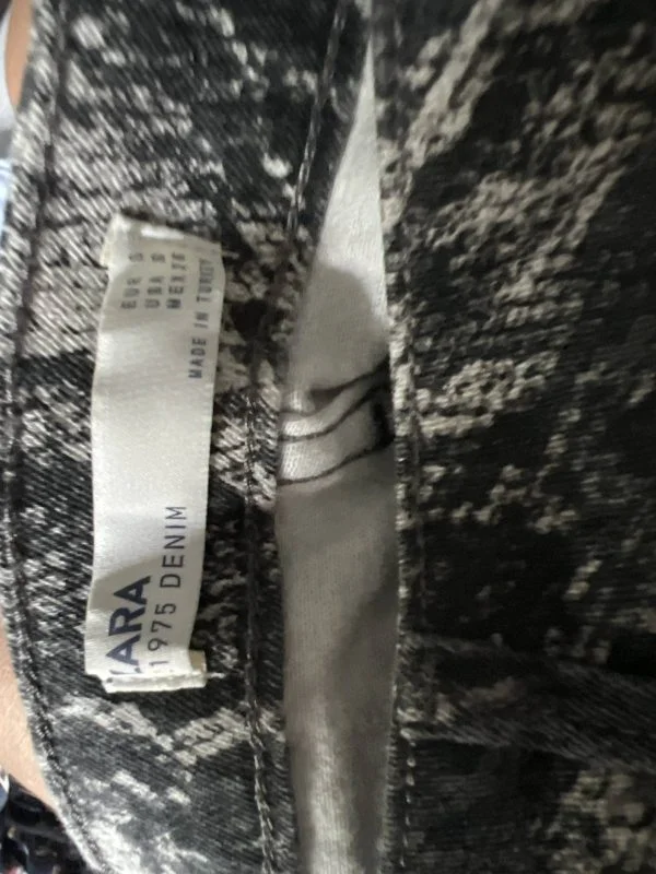 Fustă Zara S | Khaki, Mini, Denim - Image 6