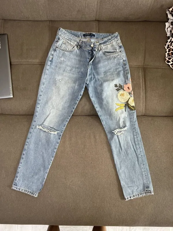 Blugi Zara EU 36 | Albastru, Lungi, Denim - Image 3