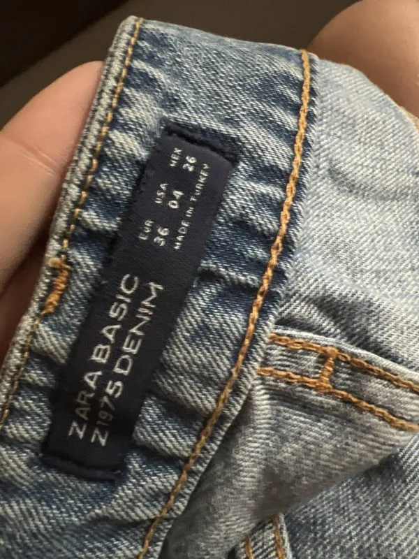 Blugi Zara EU 36 | Albastru, Lungi, Denim - Image 4