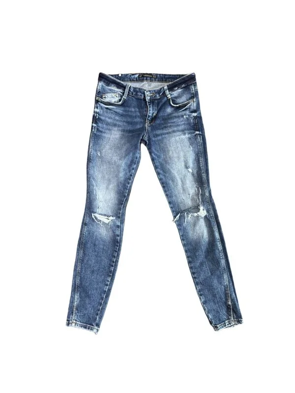 Blugi Zara EU 38 | Albastru, Lungi, Denim